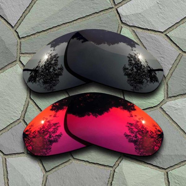 

grey black&violet red sunglasses polarized replacement lenses for juliet