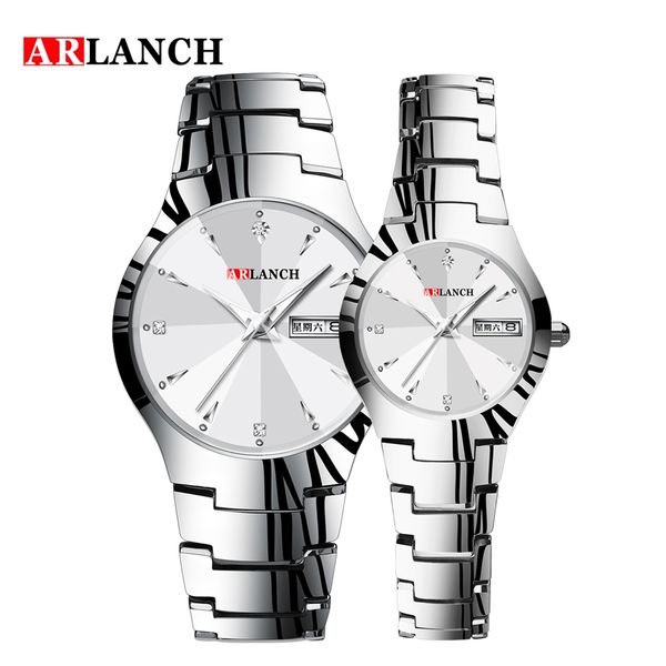 

arlanch rose gold i love you watch trending watches men women couple watch waterproof quartz wristwatch calendar, Slivery;brown