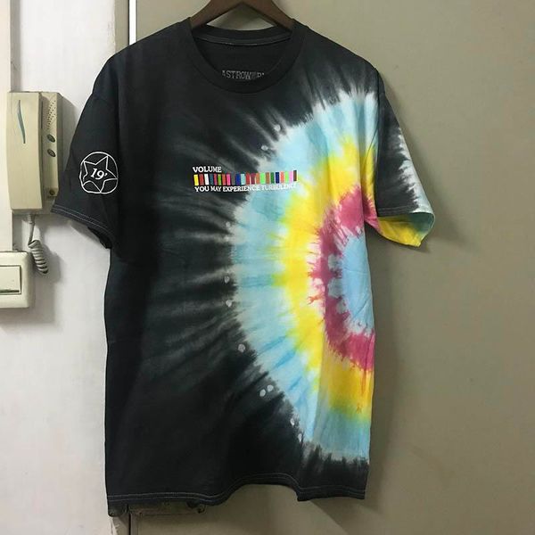

2019 new travis scott astroworld festival run tie dye tee t men women astroworld travis scott t-shirts sh190823, White;black