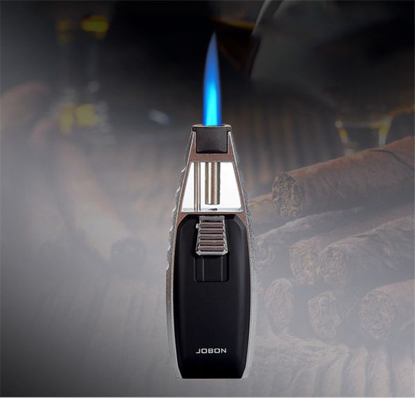 Высочайшее качество Jobon Pocket Metal Butane Butane Gas Tolech ветрозащитный Jet Flame Flame Cigarette сигаревая зажигалка для курящих инструментов 2 шт.