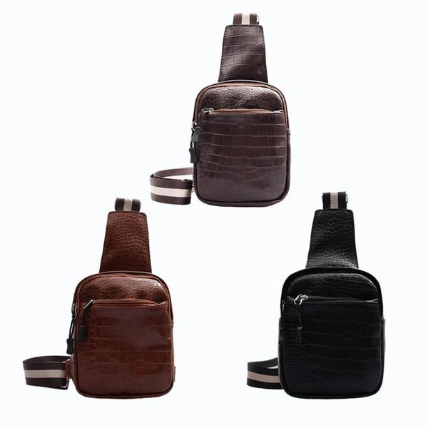 

handbags skillful manufacture women leather fanny chest pack solid color waist belt pouch retro crossbody bag