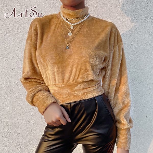 

зима толстовка женщины толстовки теплый с длинным рукавом растениеводство топ толстовка с капюшоном дамы водолазка пушистый искусственный ме, Black