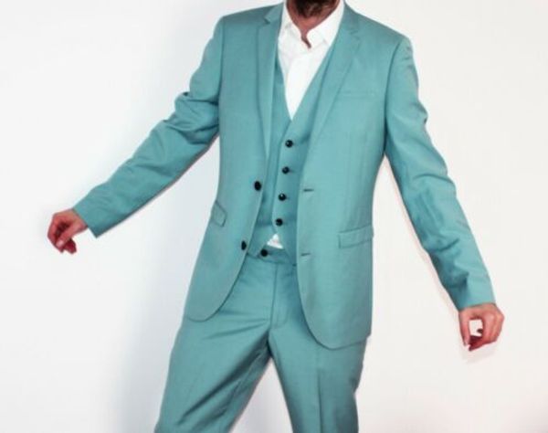 

tailored made custom men's west slim fit groom dress ball fashion trends latest jacket pants 3 pieces (jacket+pant+vest, White;black