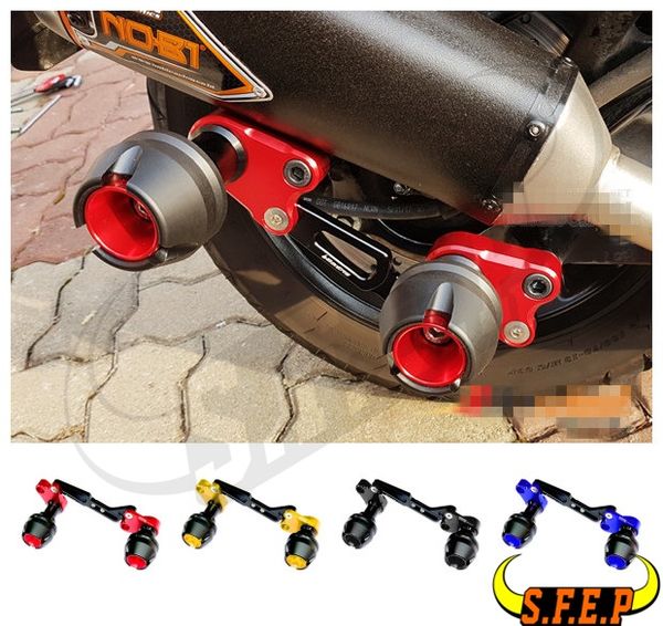 

motorcycle exhaust pipe sliders falling protection for yamaha xmax300 nmax155 nvx155 aerox155 pcx125 pcx150