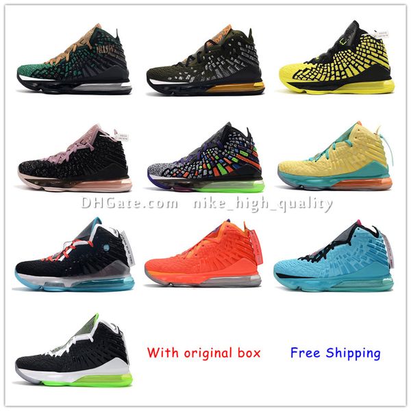 

james what the lebron xvii ep 17 lbj17 basketball shoes 17s media day lebron palmer fruity pebbles red carpet kids women mens h, Black