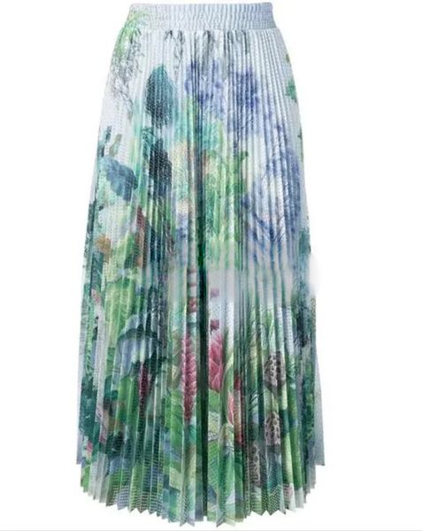 

women skirt 19 autumn and winter new lotus pond moon color pleated skirt, Black