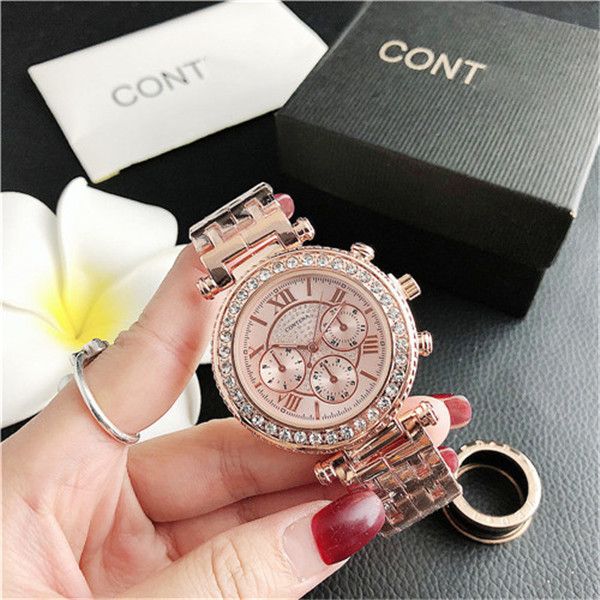 

luxury fashion 40.3mm women watch stainless steel luxury lady big pink dial wristwatch famous women dress montre de luxe, Slivery;black