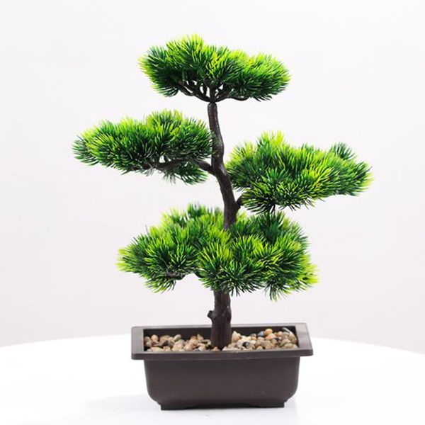 

artificial bonsai fake flower pot simulation pant pine green gift home decor