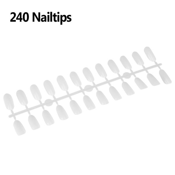 

manicure tools white 240 tips/pack nailtips polish gel color display card oval diy practice nail art false tips chart palette, Red;gold