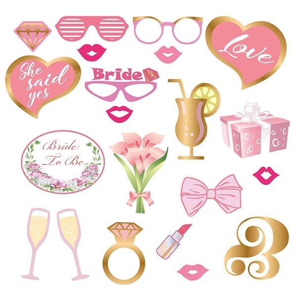 Wedding Photo Booth Props Bride To Be Photo Booth Party