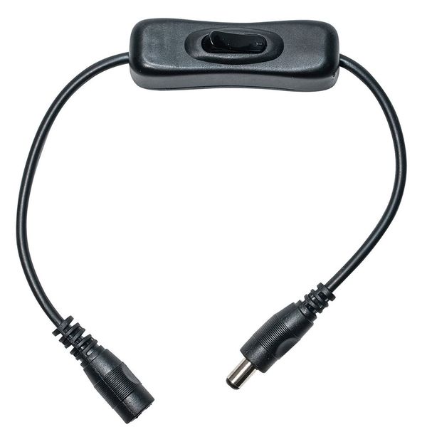 

switch, 2pcs dc 12v inline switchs, jack 5.5 x 2.1mm male to female connector led strip light on off cable rocker
