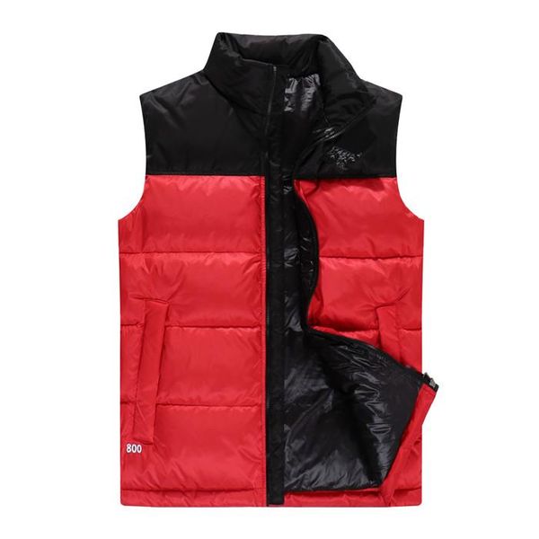 

vest warm shawl winter casual fashion panelled sleeveless stand collar zipper coat mens designer down, Black;white