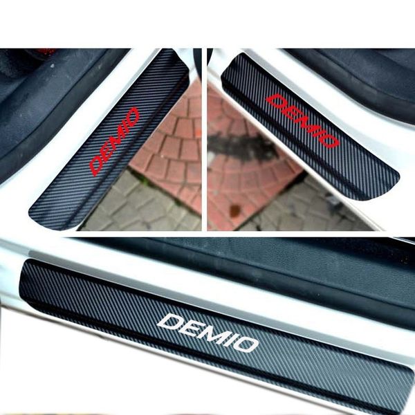 2019 Car Door Sill Protector Carbon Fiber Vinyl Sticker Door Step