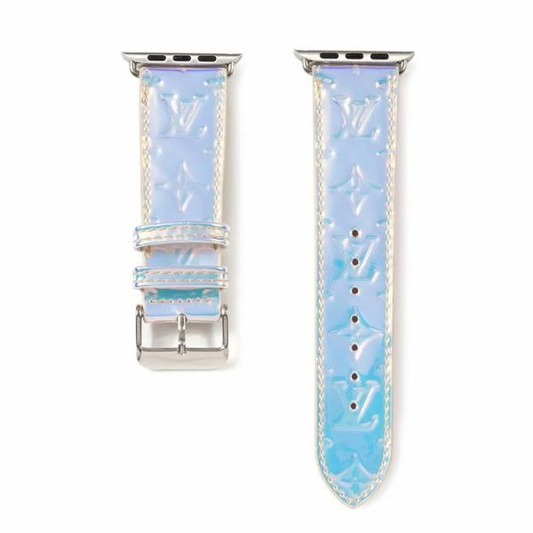 

for apple watch series5 4 designer watch bands 40mm 44mm for iwatch series123 luxury wristband patent leather gradient straps 38mm 42mm