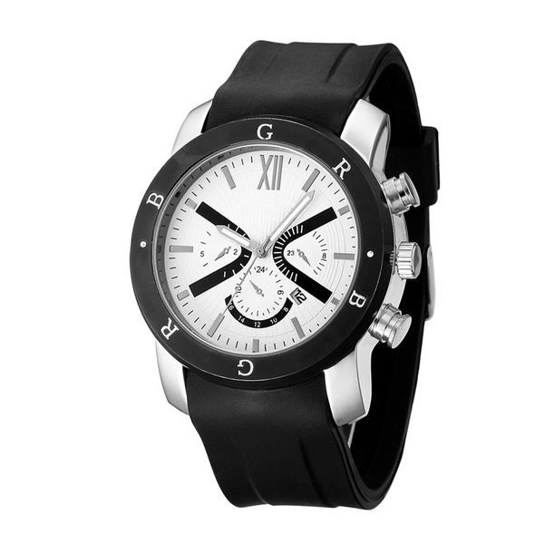 

2020 bvlga brand good quality mens luxury watch quartz three colors glue blet fashion watch ing, Slivery;brown