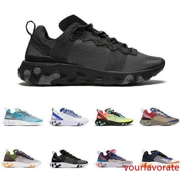 

2019 реагировать элемент 87 55 тренеров для мужчин, женщин черного белого серого royal антрацита верхнего качества mens sports кроссовок обу