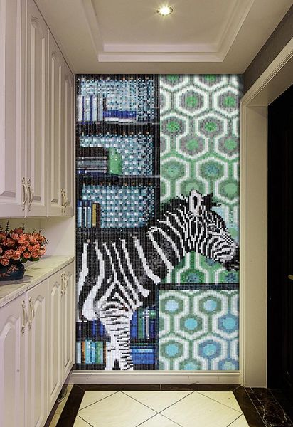 

self-adhesive] 3d zebra 17744 wall paper mural wall print decal murals