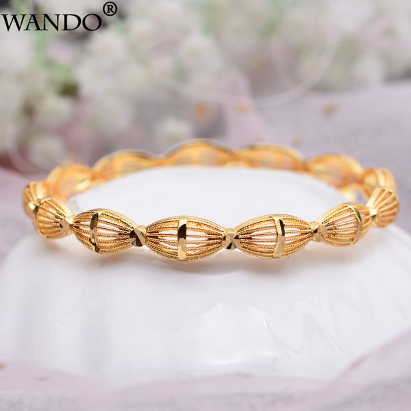 

wando 1pcs fashion metallic gold color jewelry ethiopian bracelet&bangle for women middle east wedding jewelry african gifts, Black