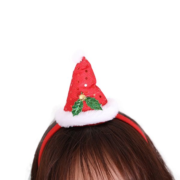 

счастливое рождество санта-клаус плюшевого оголовье глава пряжка hat платье костюм diy партия декор подарок xmas одевается