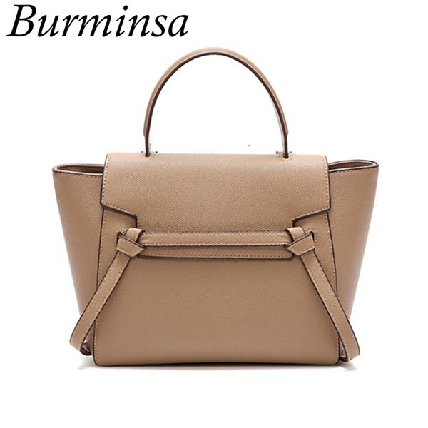 

burminsa unique design trapeze shoulder bags for women large capacity female handbags pu ladies messenger bags 2019 cj191205