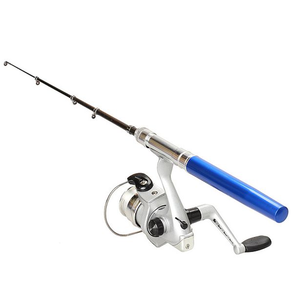 

portable pocket pen fishing rod pole reel with nylon line set hv99