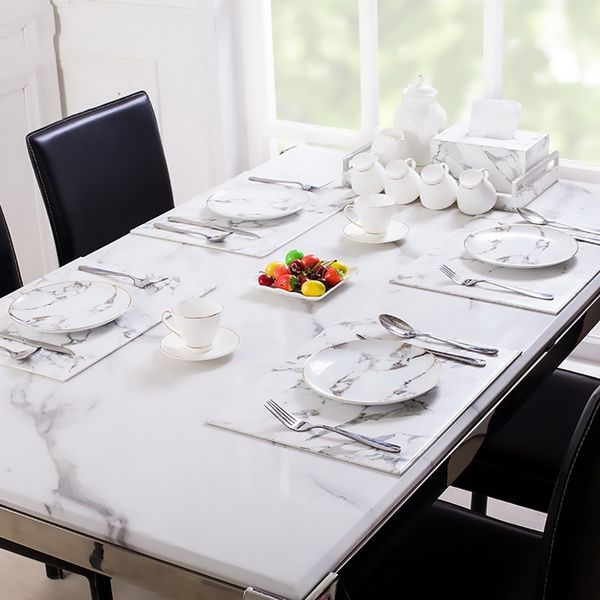 

hoomall мрамор шаблон таблица placemet питание dishware подстаканники pu таблица мат кухня посуда pad свадьба партии декоративные mat коврик