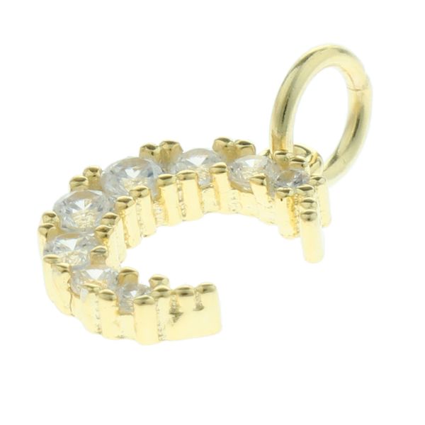 

chic diy pendant earrings choker charms crescent sparkle moon pendant, Silver