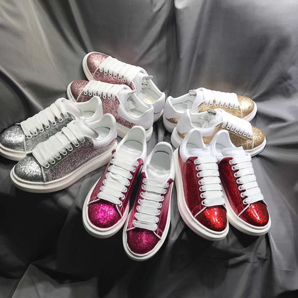 

italy des chaussure luxury designer sneakers platform trainers with box designer shoes oversized sneakers casual men women fashion white, Black
