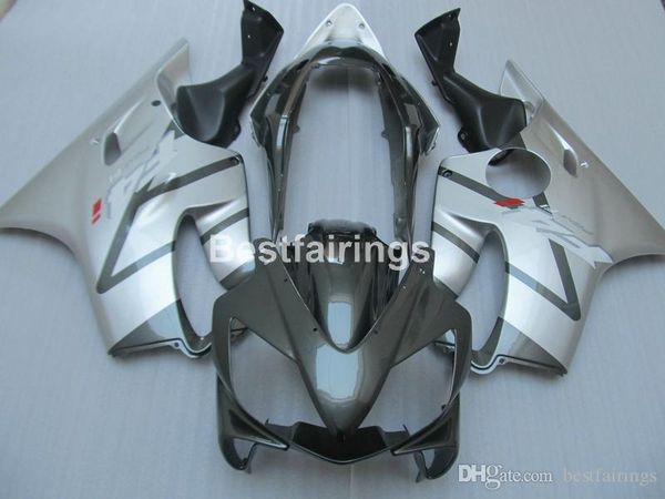 

injection mold abs plastic fairings for honda cbr600 f4i 04 05 06 07 silver blakc fairing kit cbr600 f4i 2004-2007 iy24