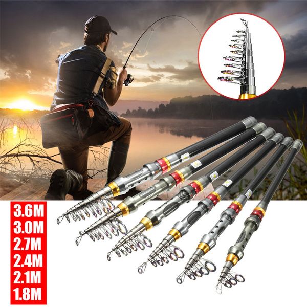 

extension fishing rod rod 1.8-3.6m ultralight spinning pole adjustable fishing accessories portable sea adjustable