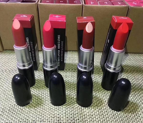 

2019 brand mc lipstick rouge a levres 13 colors lustre lipsticks with series numbers new package plastic tube