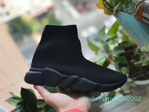 

2020 sock shoes luxury shoes men women speed trainer sock race casual shoe fashion luxury race outdoor shoes wholesale s02, Black