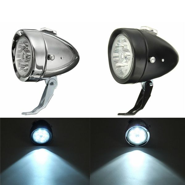 

113*82mm 160 degree retro vintage bicycle bike front light cycling 6 led headlight mountain bike head fog lamp with bracket