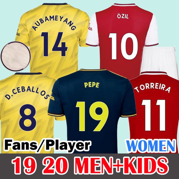 

men + kids 20 21 arsen soccer jersey 19 20 21 pepe nicolas ceballos henry guendouzi sokratis maitland-niles tierney 2020 2021 football shirt, Black;yellow