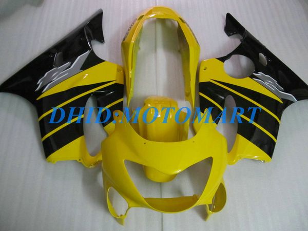 Injeção Personalizado Conjunto de Carenagem para HONDA CBR600F4 99 00 CBR600 F4 1999 2000 CBR 600 F4 600F4 CBR600 amarelo preto Carenagem corpo kit HP49