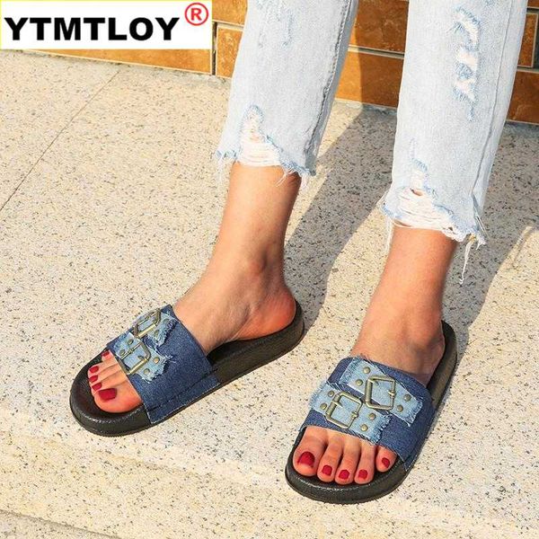 

outdoor ladies beach sandals female flat slippers swimming shoes new women canvas denim flowers walking shoes footwear 35-43, Black