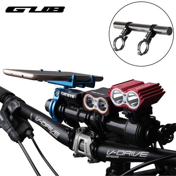 

gub 20cm ultralight carbon bike handlebar extender bicycle headlight holder multifunction bracket support cycling accessories