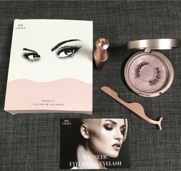 

2019 Новый магнитный Eyeliner с магнитным Ресницы Kit долговечны Водонепроницаемые Накл