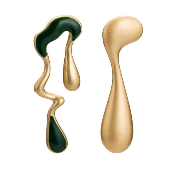 

нерегулярная геометрическая асимметрия мотаться для женщин 4 цвета картины za нового конструктора 2019 модной ухи ювелирных изделий et1023, Silver