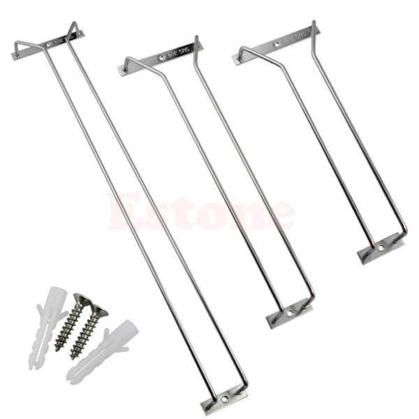 

27/35cm wine glass rack hanging stemware holders bar under cabinet home
