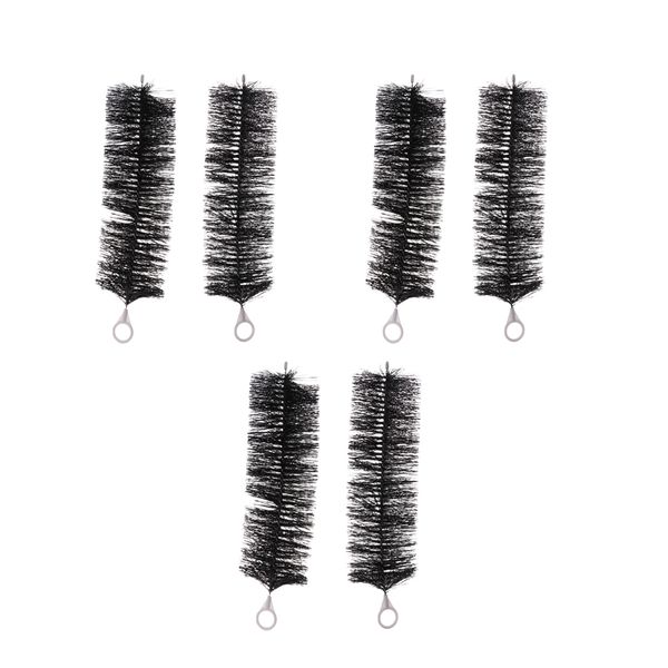 

6pcs pond biochemical filter brushes skimmer filtration black 40cm