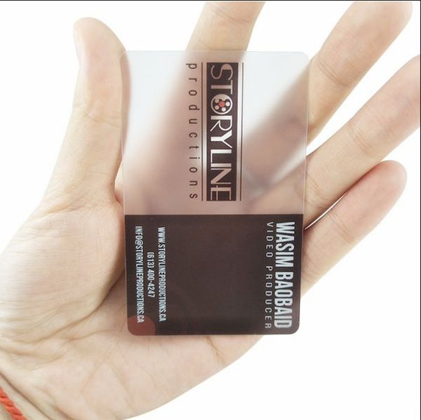 

300pcs/lot) custom business transparent card,transparent matte card,plastic business card printing