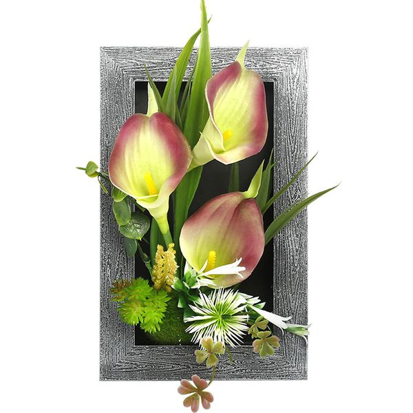 

hanging wall artificial fake silk flower p frame garland fake plant decor