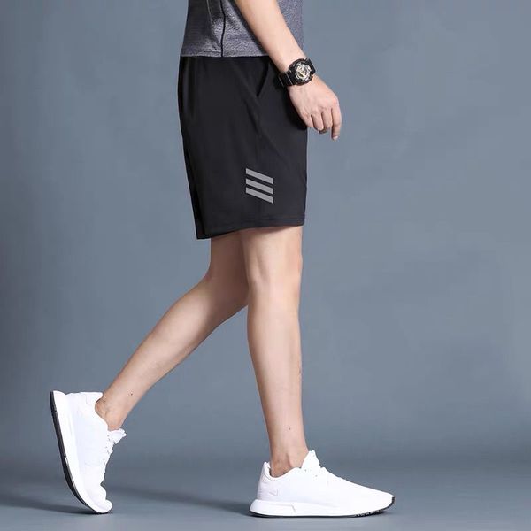 

лето running shorts men quick dry спорт тренажерный зал беговая фитнес шорты workout дышащая мужская футбол баскетбол обучение, Black;blue