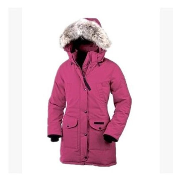 

канада импортировала женские эполеты экспедиции в длинном разделе теплой и холодной устойчивостью утолщение волчьей шерсти гусь вниз утка пу, Black