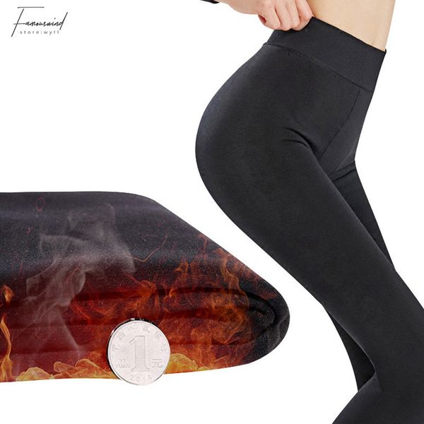 

leggings women 2pcs women warm leggings fitness modal soft comfortable leggins female velvet leggings plus size elasticity warm winter, Black
