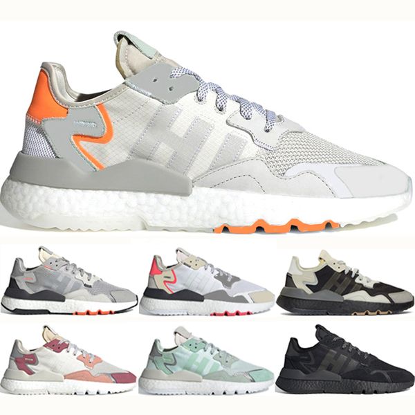 

Wholesale Nite Jogger men women running shoes grey white black high quality breathable designer sports sneakers size 36-45