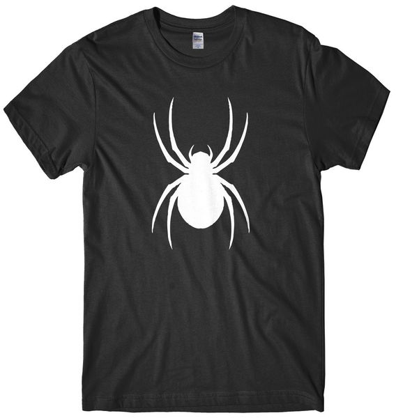 TARANTOLA Ragno stampata in digitale Stile Baseball T-shirt Nera Maniche