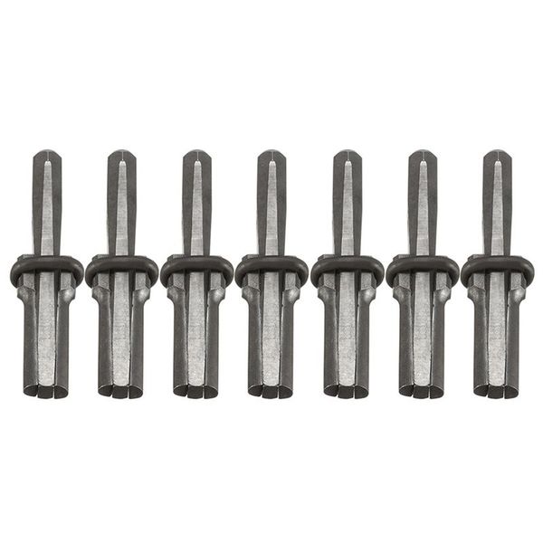 

7 set new stone splitter 9/16in metal plug wedges and feathers shims concrete rock splitters hand tool