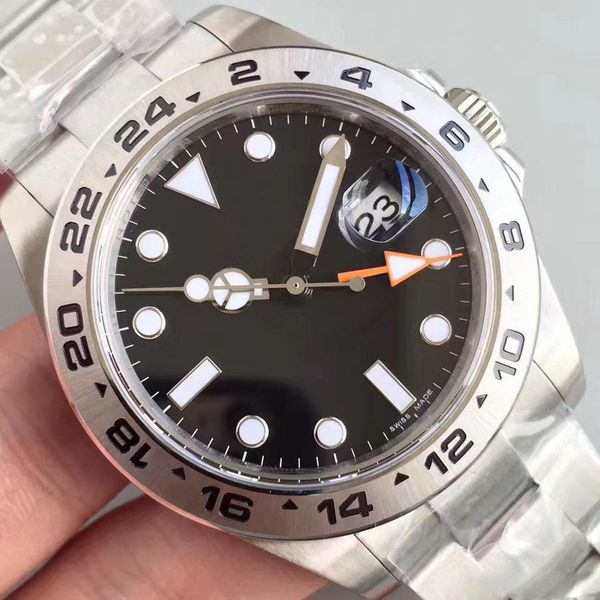 

Белый циферблат ААА исследователь II Реф.Формат 216570GMT нержавеющей стали 316L высокое качество автоматические механические наблюдатель исследователь серии